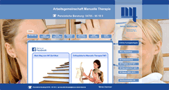 Desktop Screenshot of ag-manuelle-therapie.de