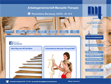 Tablet Screenshot of ag-manuelle-therapie.de